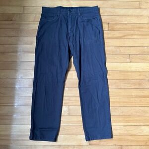 English Laundry Men 5-Pocket Chino Pants Charcoal Gray Navy 34x30 Stretch Cotton